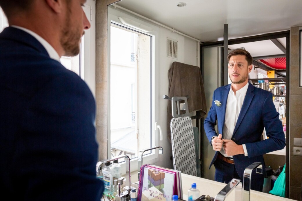 photographe mariage paris haut de gamme chic préparatifs marié